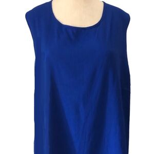 Royal Blue 3X Plus Sleeveless Shell